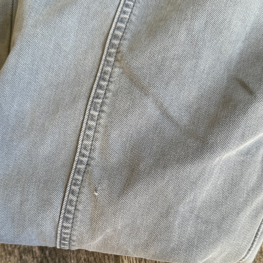 American Eagle Gray Forward Seam Skinny Jeans High Waisted Stretch Size 4 - Picture 7 of 11